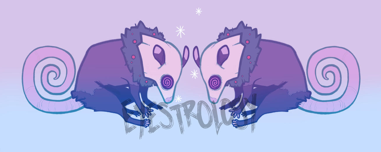 Possum Holiday Illustration